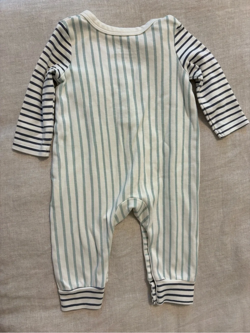Pehr 100% Organic Cotton Striped Romper Jumpsuit